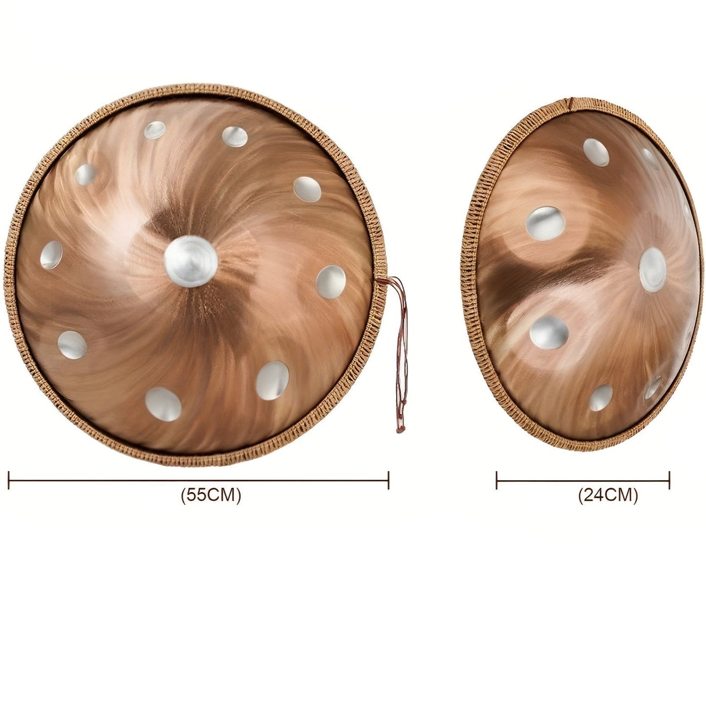 Handpan Byakugan 10 notes Kurd en ré mineur 440 Hz
