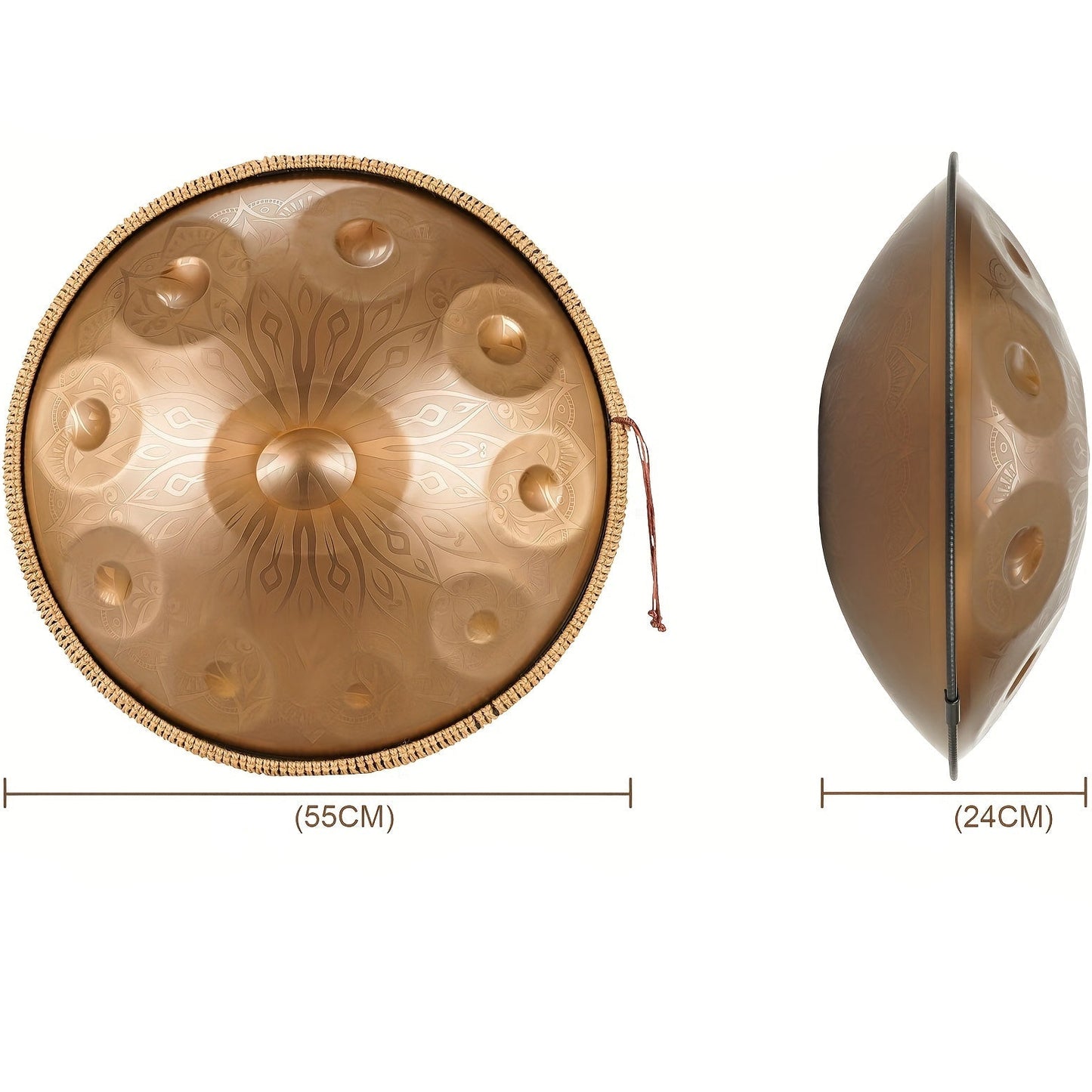 Handpan Mantra 10 notes Kurd en ré mineur 440 Hz