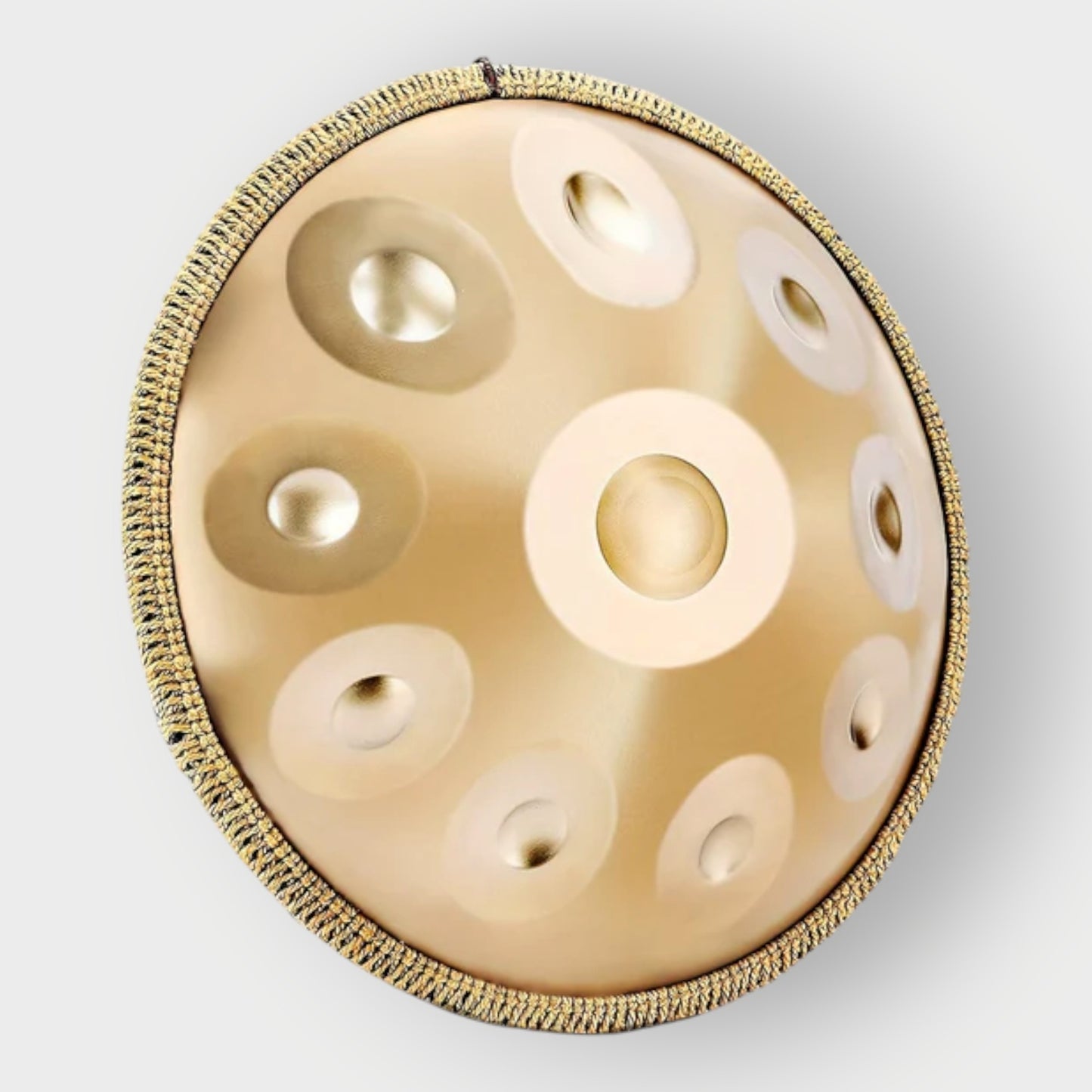 Handpan doré 10 notes Kurd en ré mineur 440 Hz