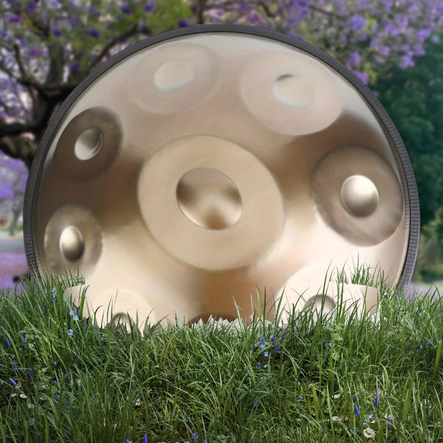 Handpan 9 notes en ré majeur 440 Hz