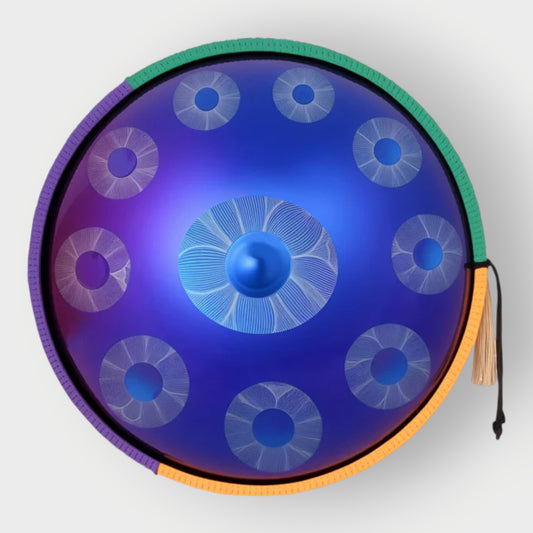 Handpan Dreamy Blue 10 notes en ré mineur 440Hz