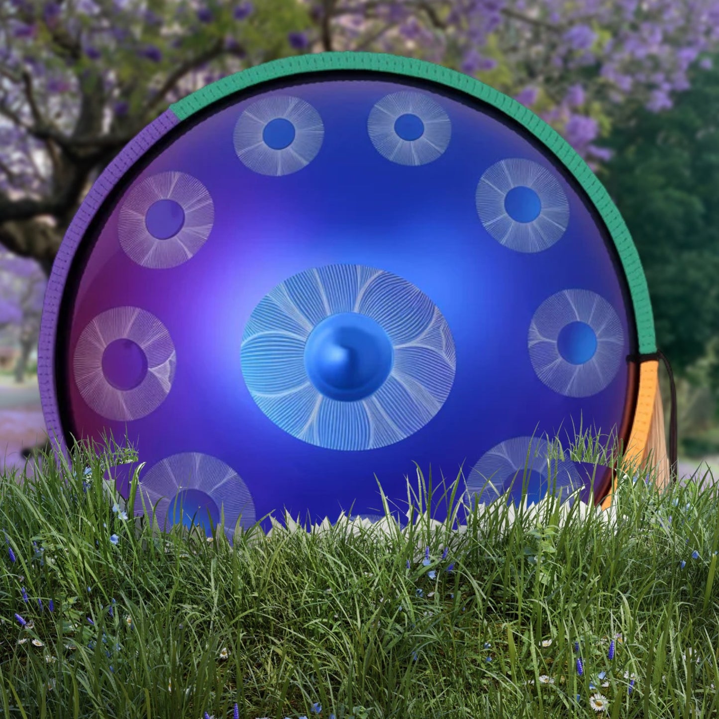 Handpan Dreamy Blue 10 notes en ré mineur 440Hz