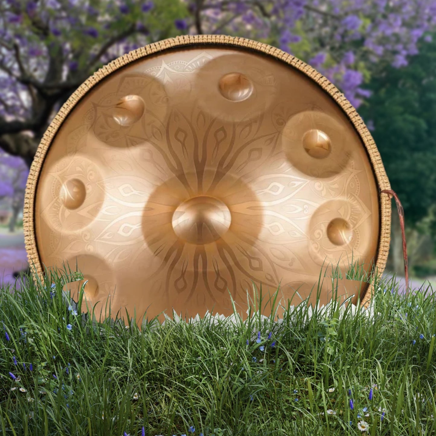 Handpan Mantra 10 notes Kurd  en ré mineur 440 Hz