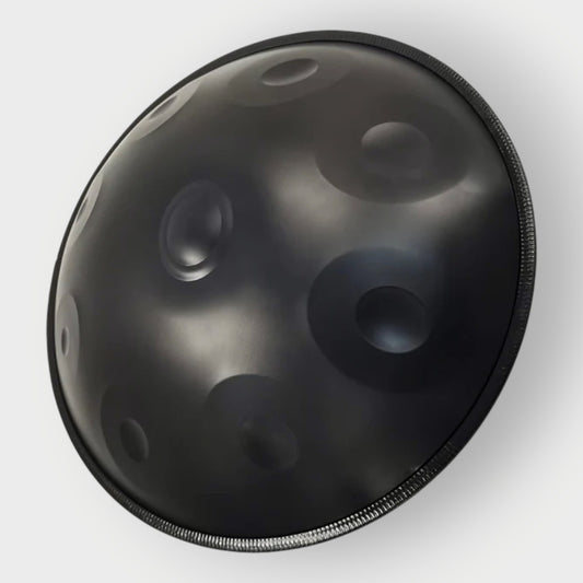Handpan noir 9 notes en ré mineur 440 Hz