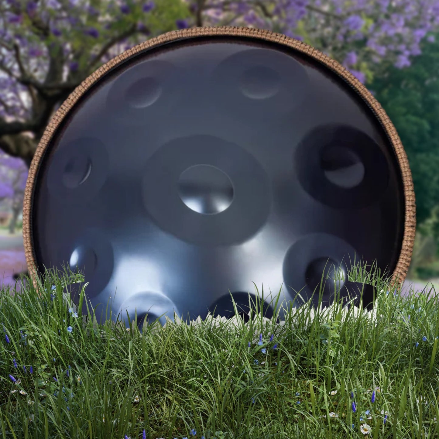 Handpan Bleu 9 notes en ré mineur 440Hz