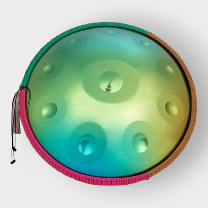 Handpan Dreamy Green 10 notes Kurd en ré mineur 440 Hz