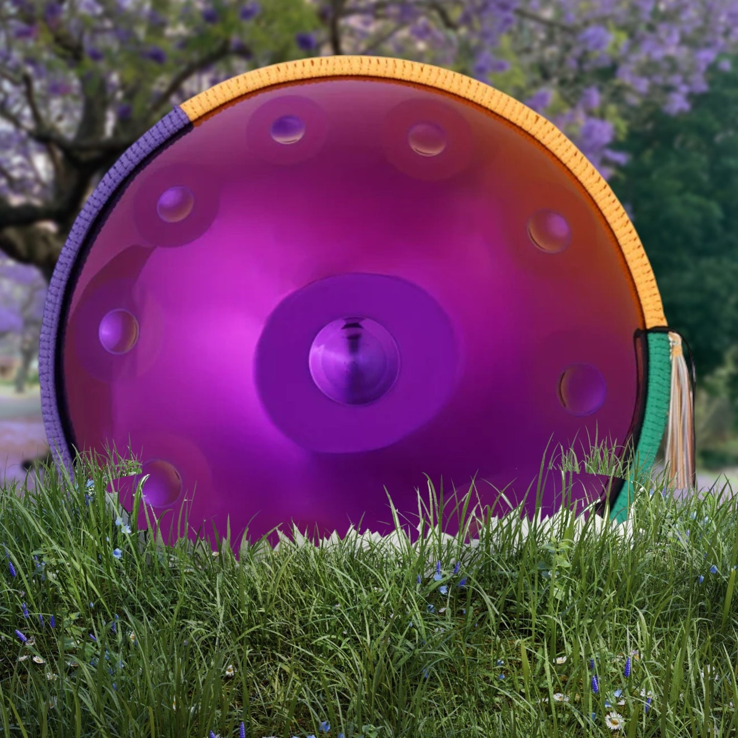 Handpan Dreamy Violet 10 notes en ré mineur 440 Hz