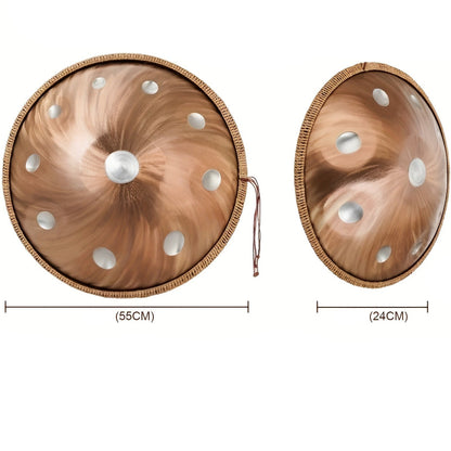 Handpan Byakugan 10 notes Kurd en ré mineur 440 Hz